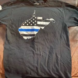 Howitzer wv blue line shirt